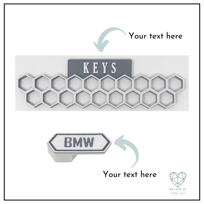 Personalised Key Holder, Key hook rack, Key Holder with Hooks, Personalised Keys, Key holder for wall, Custom Key Rail, Custom Key rack