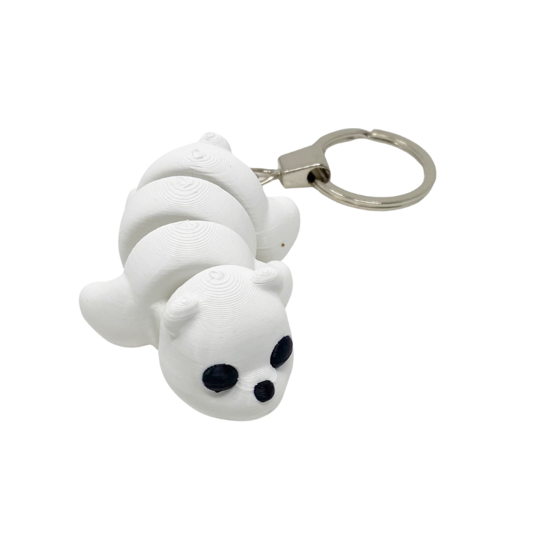 White Bear Fidget Keyring