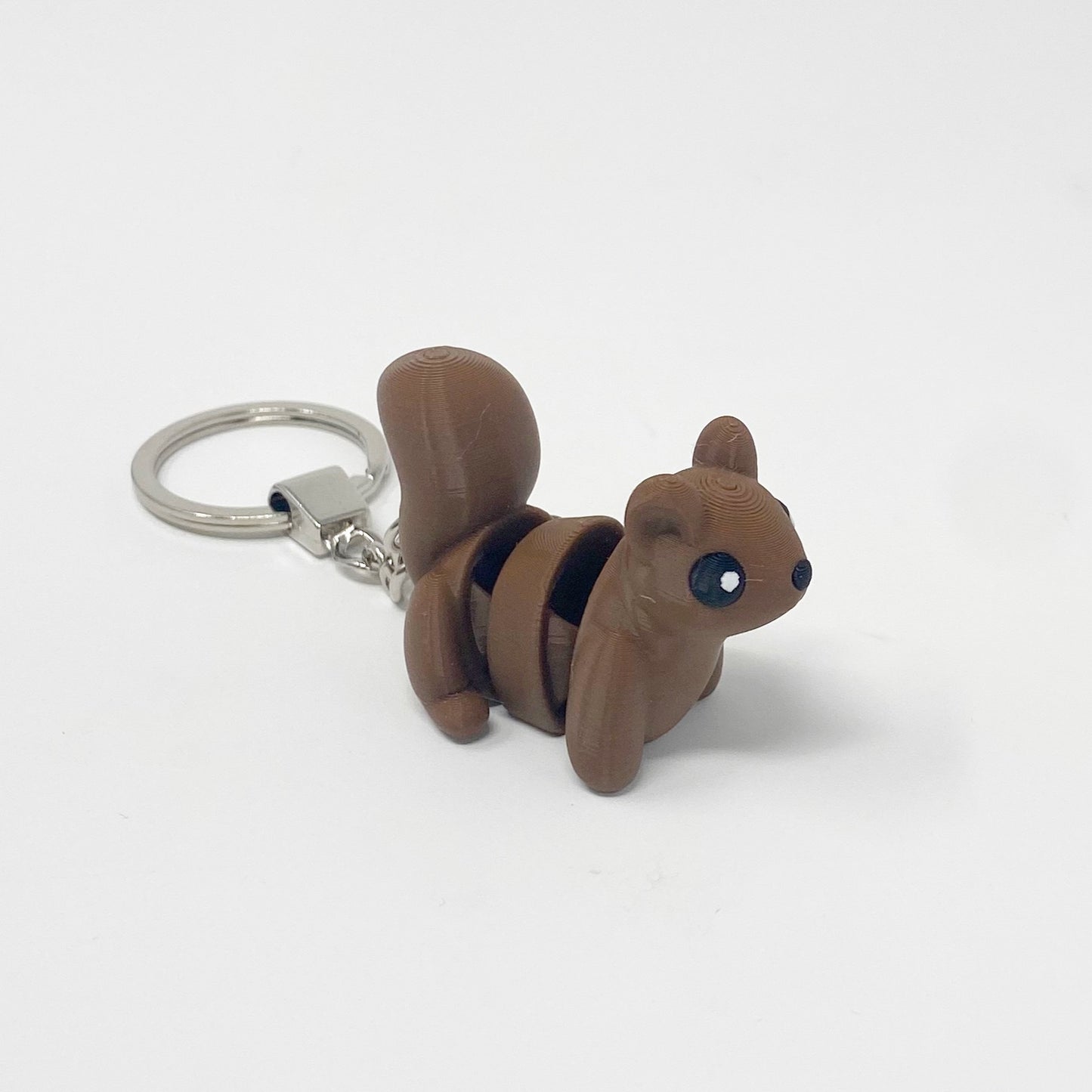 Squirrel Fidget Keyring, Sensory Squirrel Keyring