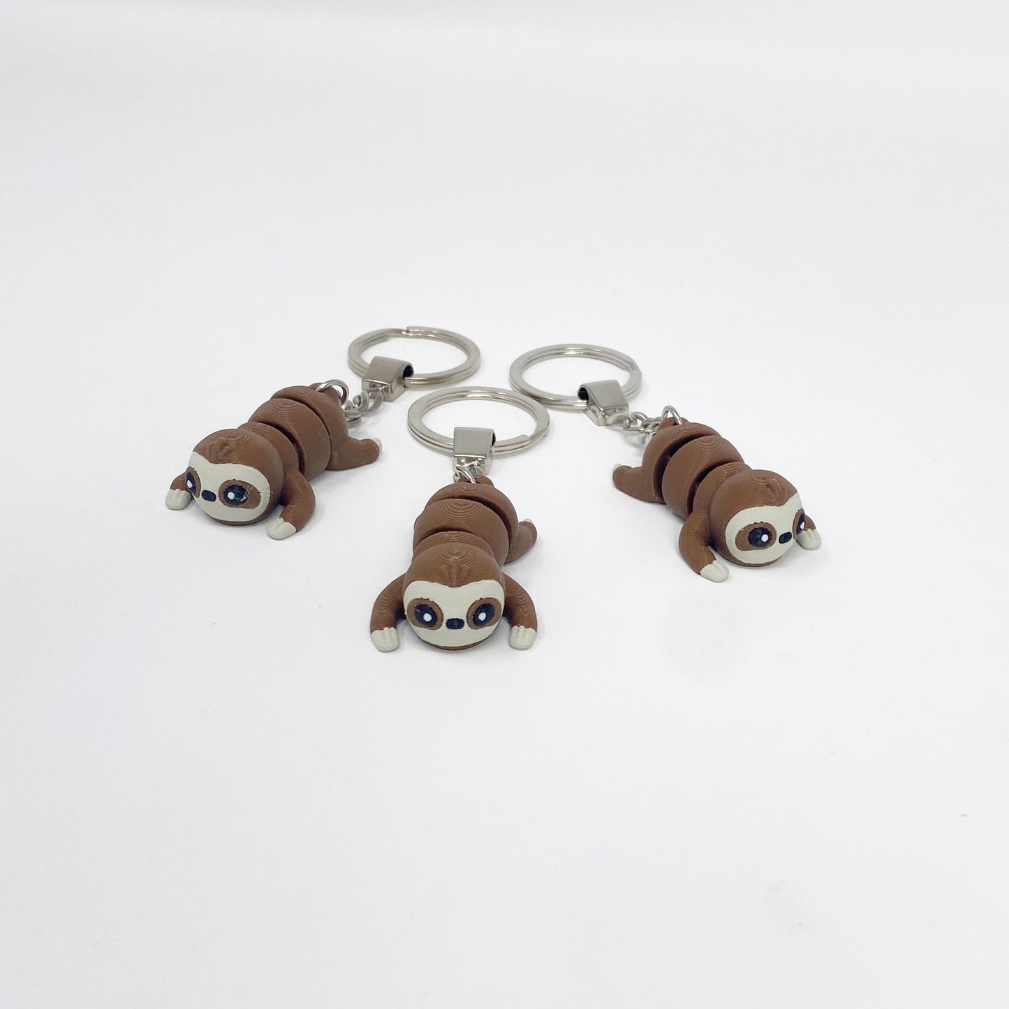Sloth Fidget Keyring, Sensory Sloth Keyring