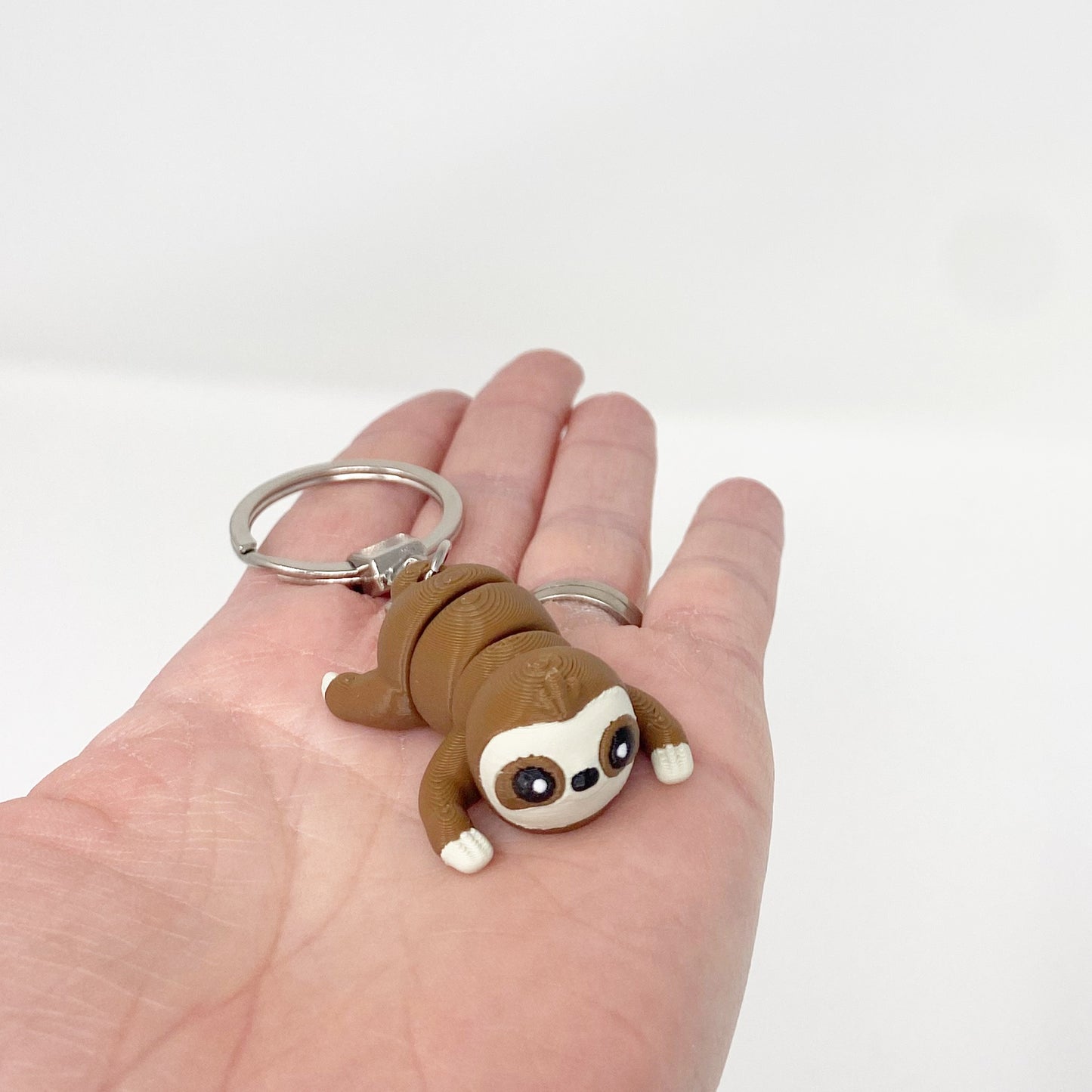 Sloth Fidget Keyring, Sensory Sloth Keyring