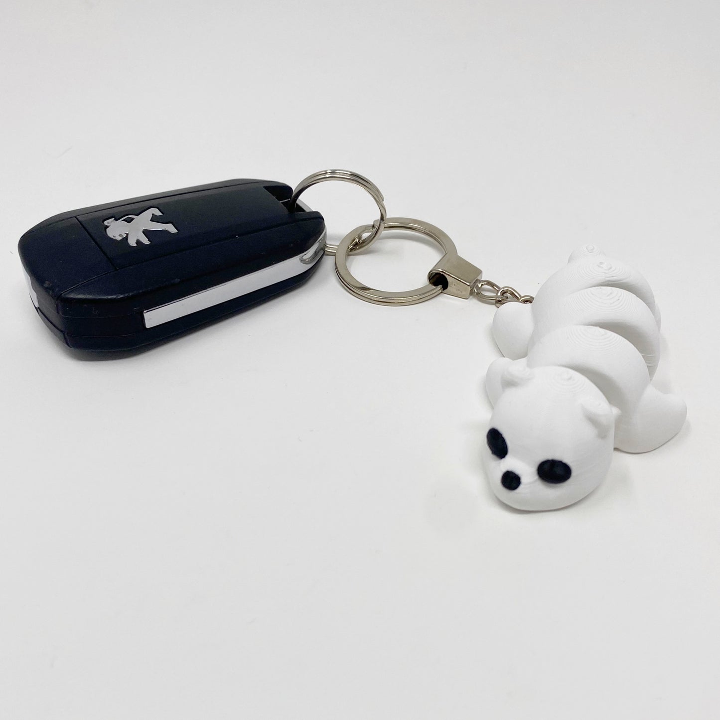 White Bear Fidget Keyring