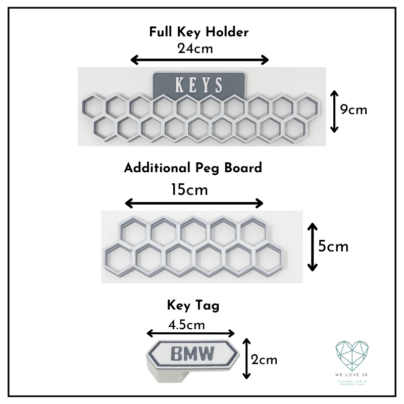 Personalised Key Holder, Key hook rack, Key Holder with Hooks, Personalised Keys, Key holder for wall, Custom Key Rail, Custom Key rack