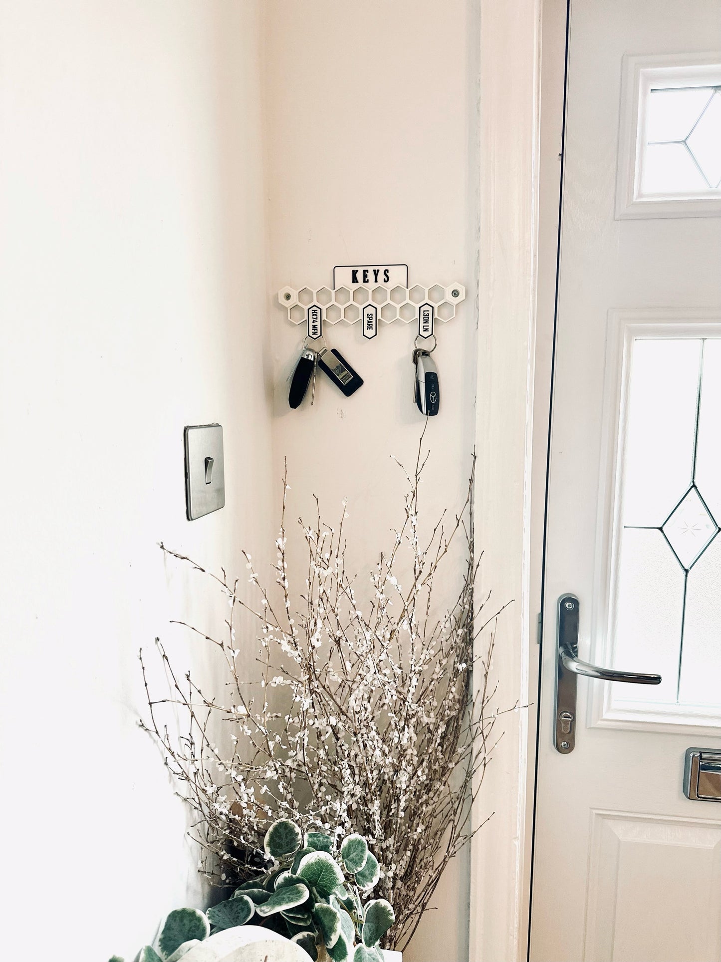 Personalised Key Holder, Key hook rack, Key Holder with Hooks, Personalised Keys, Key holder for wall, Custom Key Rail, Custom Key rack