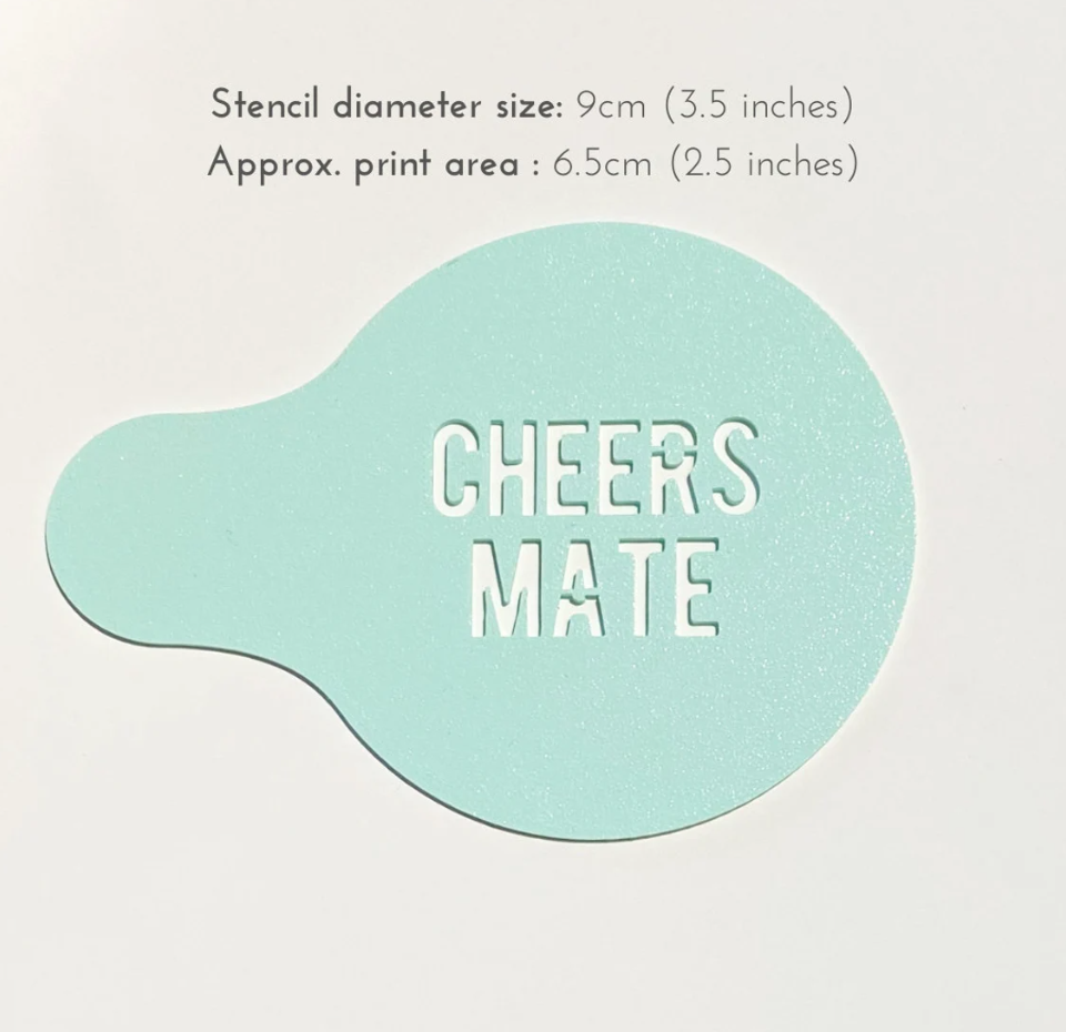 Custom Coffee Stencil - Custom Coffee Duster