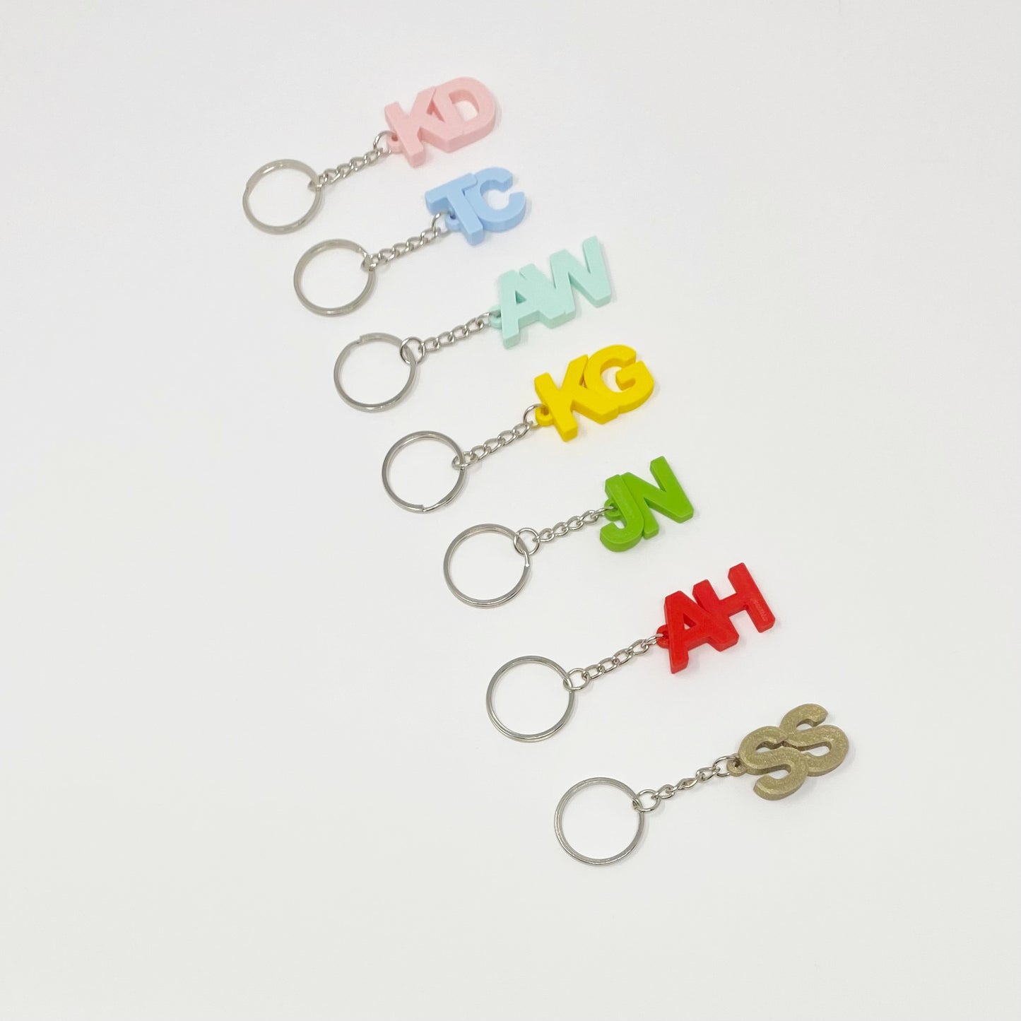 Bulk Order Personalised Initial Keyrings