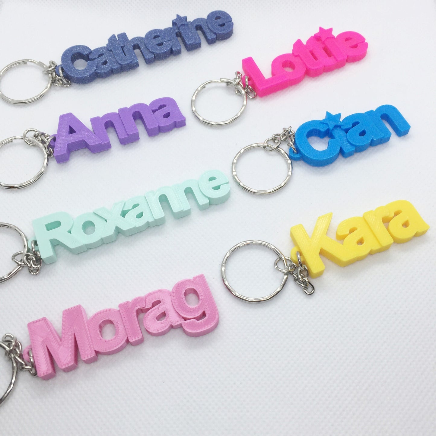 Bulk Order Personalised Keyring, Gifts under 5, Party Bag Filler, 3D printed keychain, Keychain Favours, School Bag, Biodegradable