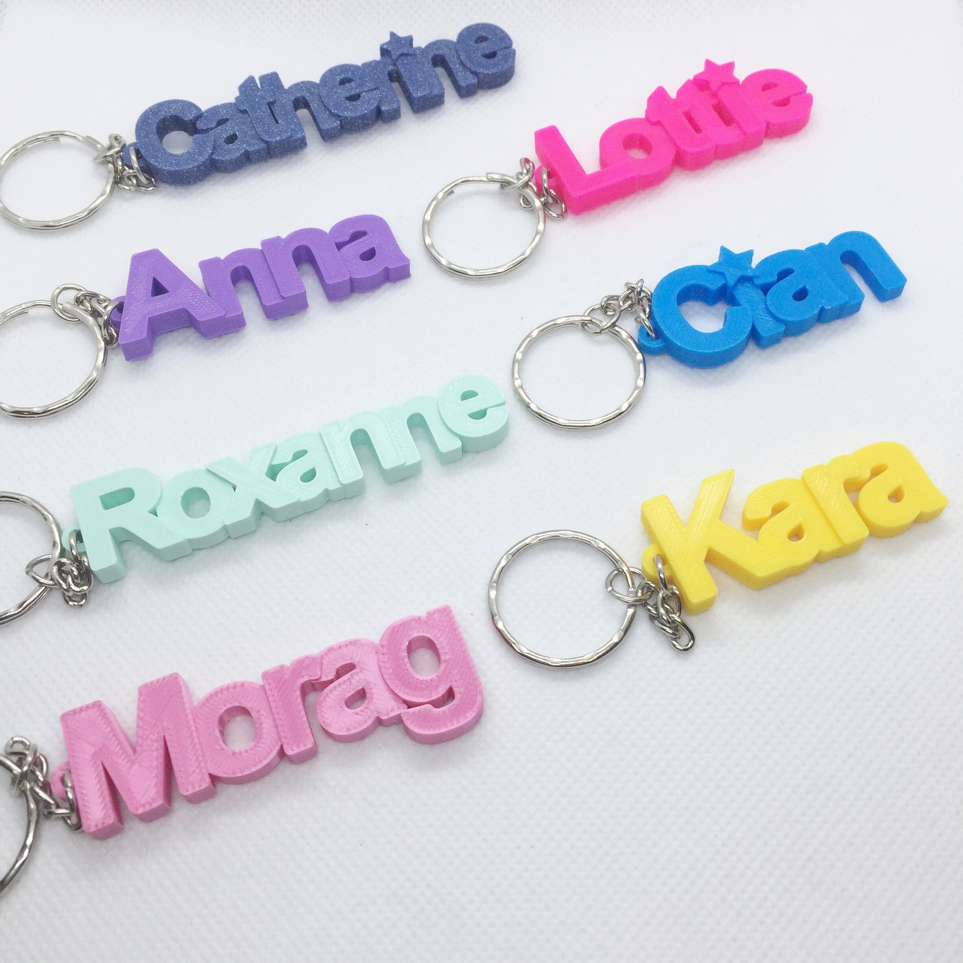 Bulk Order Personalised Keyring, Gifts under 5, Party Bag Filler, 3D printed keychain, Keychain Favours, School Bag, Biodegradable
