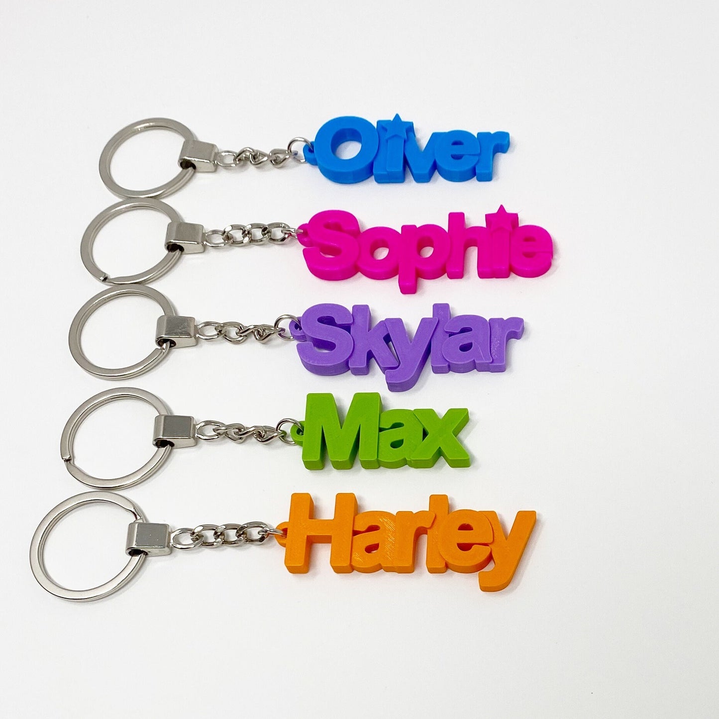 Bulk Order Personalised Keyring, Gifts under 5, Party Bag Filler, 3D printed keychain, Keychain Favours, School Bag, Biodegradable
