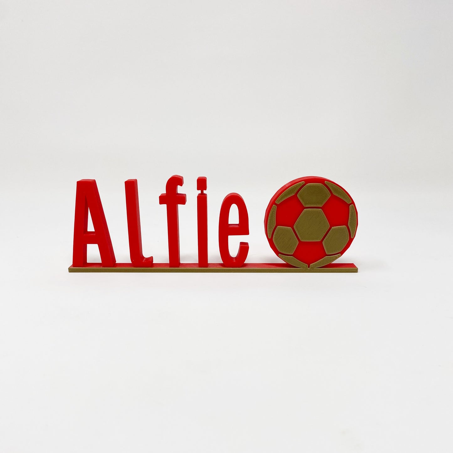 Personalised Football Desk Name Plate