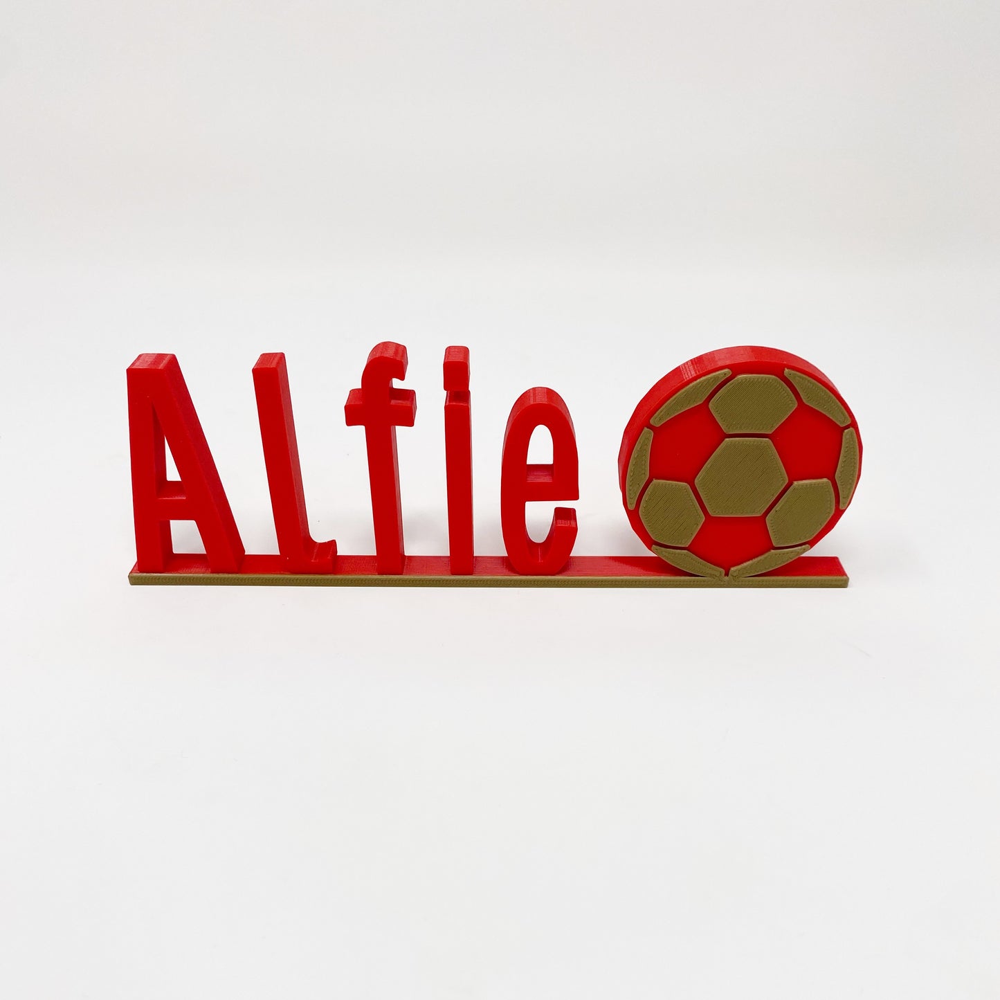 Personalised Football Desk Name Plate