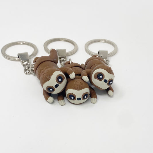 Sloth Fidget Keyring, Sensory Sloth Keyring