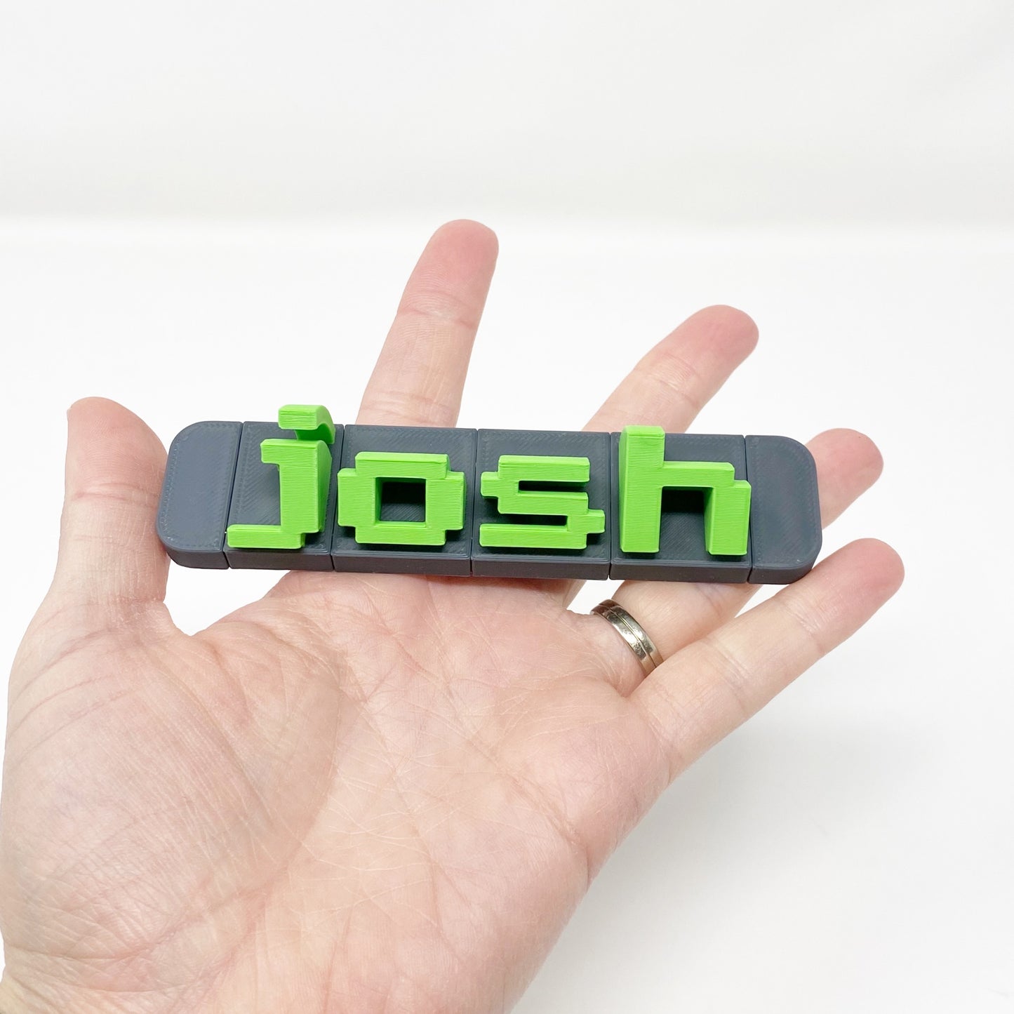 Minecraft Click Together Name Plate, Gamer Gift