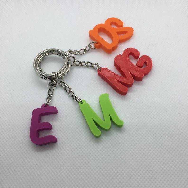 Bulk Order Personalised Initial Keyrings