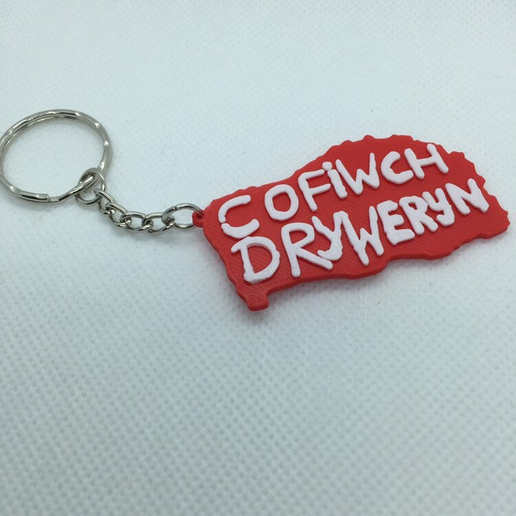 COFIWCH DRYWERYN Keychain, Wales, Cymru