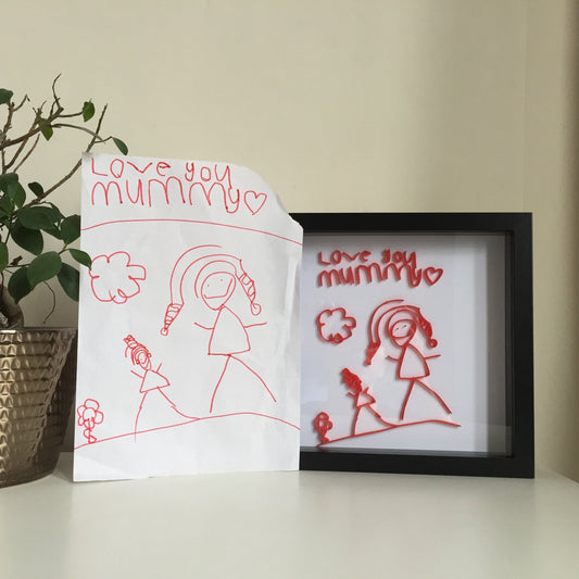 Custom Picture Frame, Your Child's Drawing, Special Gift for Mum, Gift for Mom, Gifts for Mum, Gifts for Dad, Grandparent Gift, Keepsake