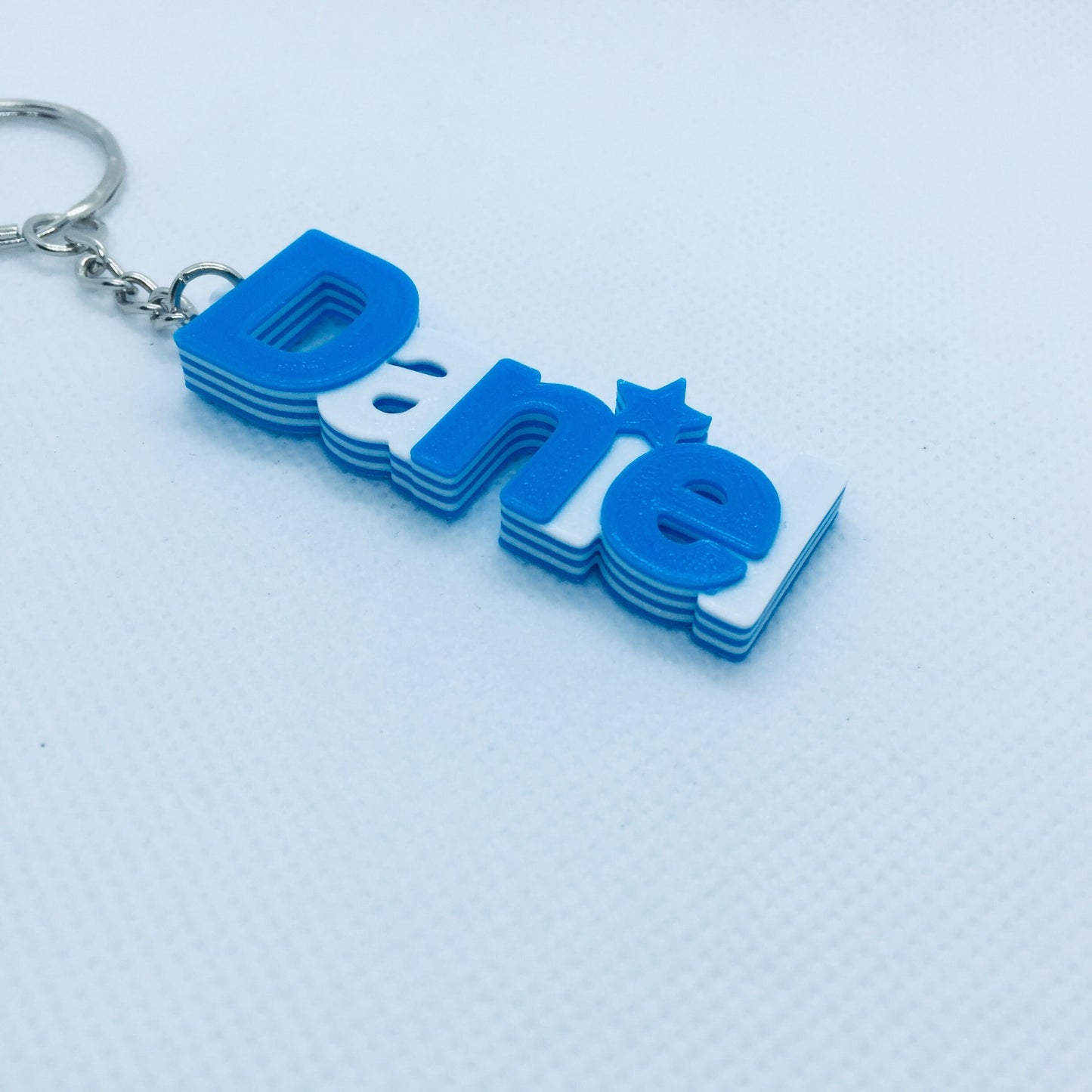 Multi-colour Personalised Keyring, 3D printed keychain, gifts under 5, keychain favours, teacher gift tag, back to school,custom luggage tag