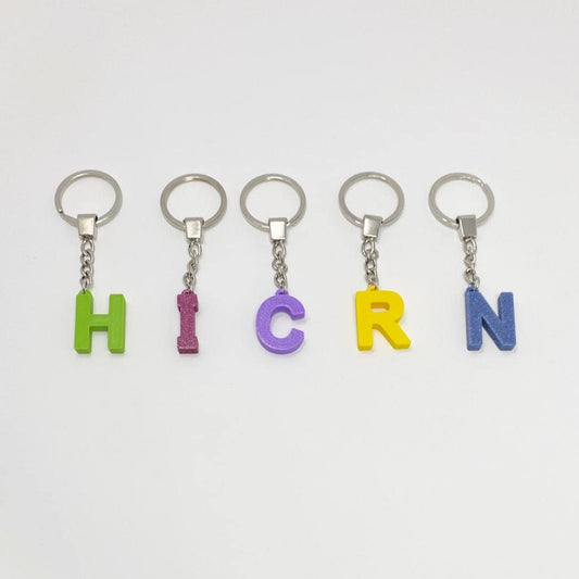 Personalised Initial Keyring, Letter Key Ring, Gifts under 5, Party Bag Filler,3D printed keychain,Keychain Favours,School Bag,Biodegradable